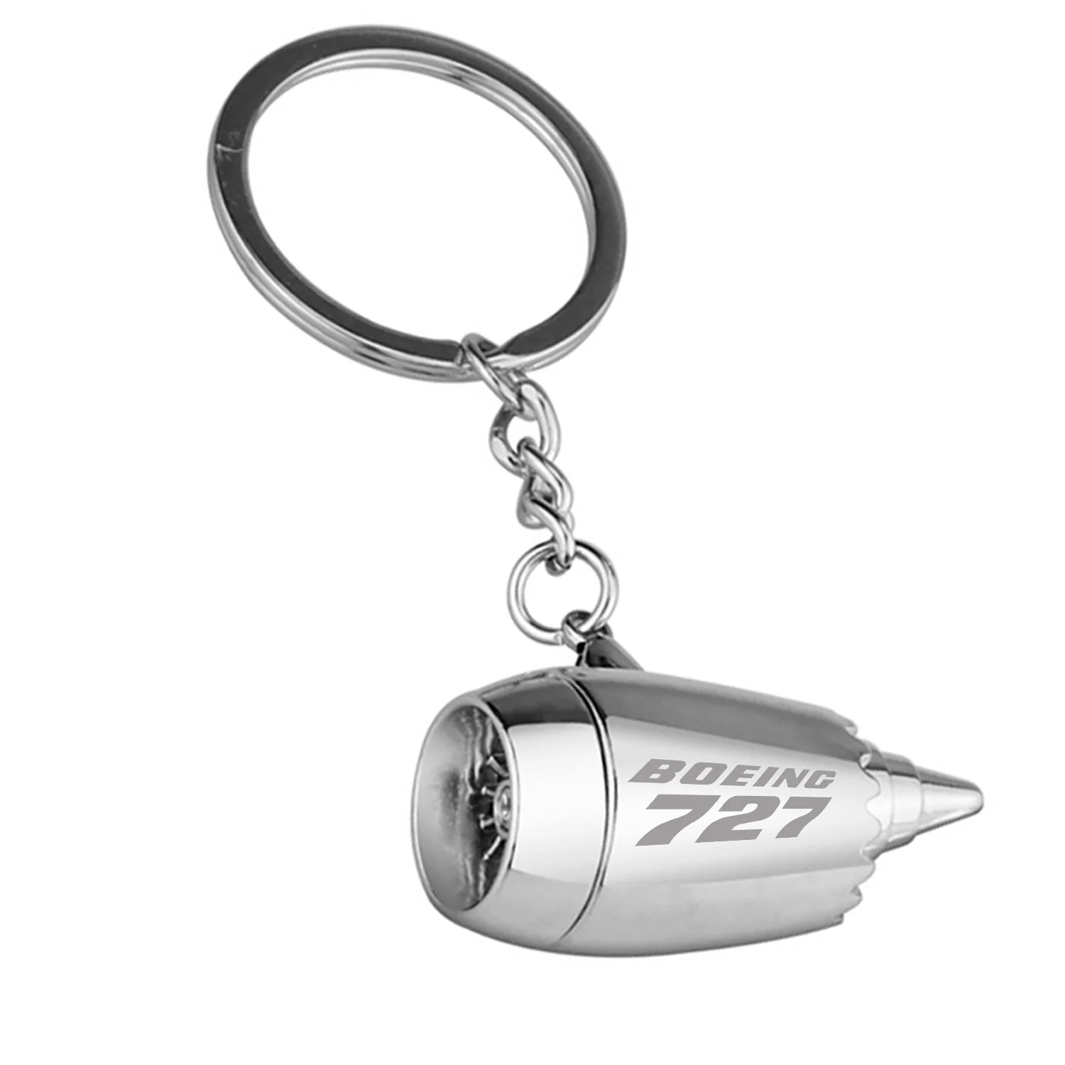 Boeing 727 & Text Jet Engine Turbine Key Chains - Image 4