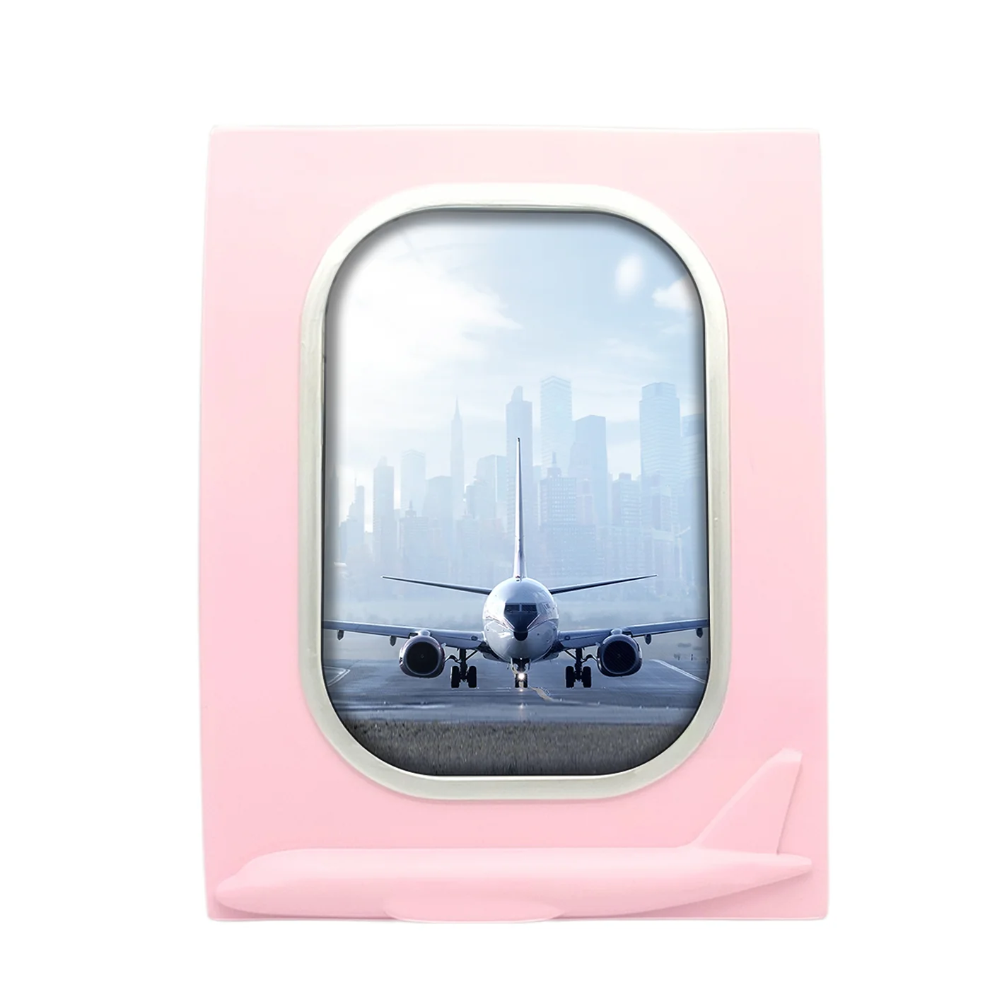 Boeing 737 & City View Behind Designed Airplane Window Photo Frame - Image 3