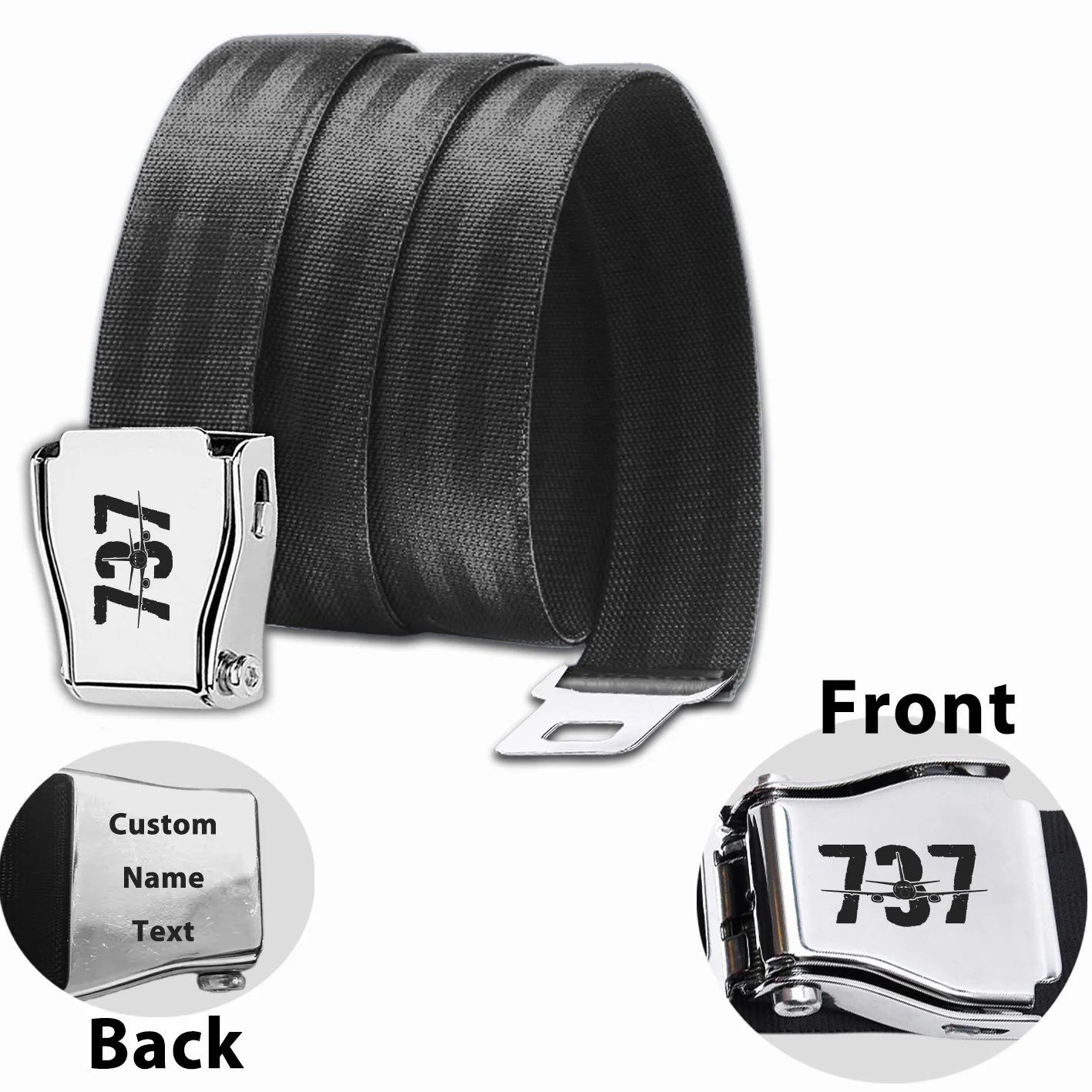 Boeing 737 Designed Designed Fashion Airplane Seat Belts - Image 2