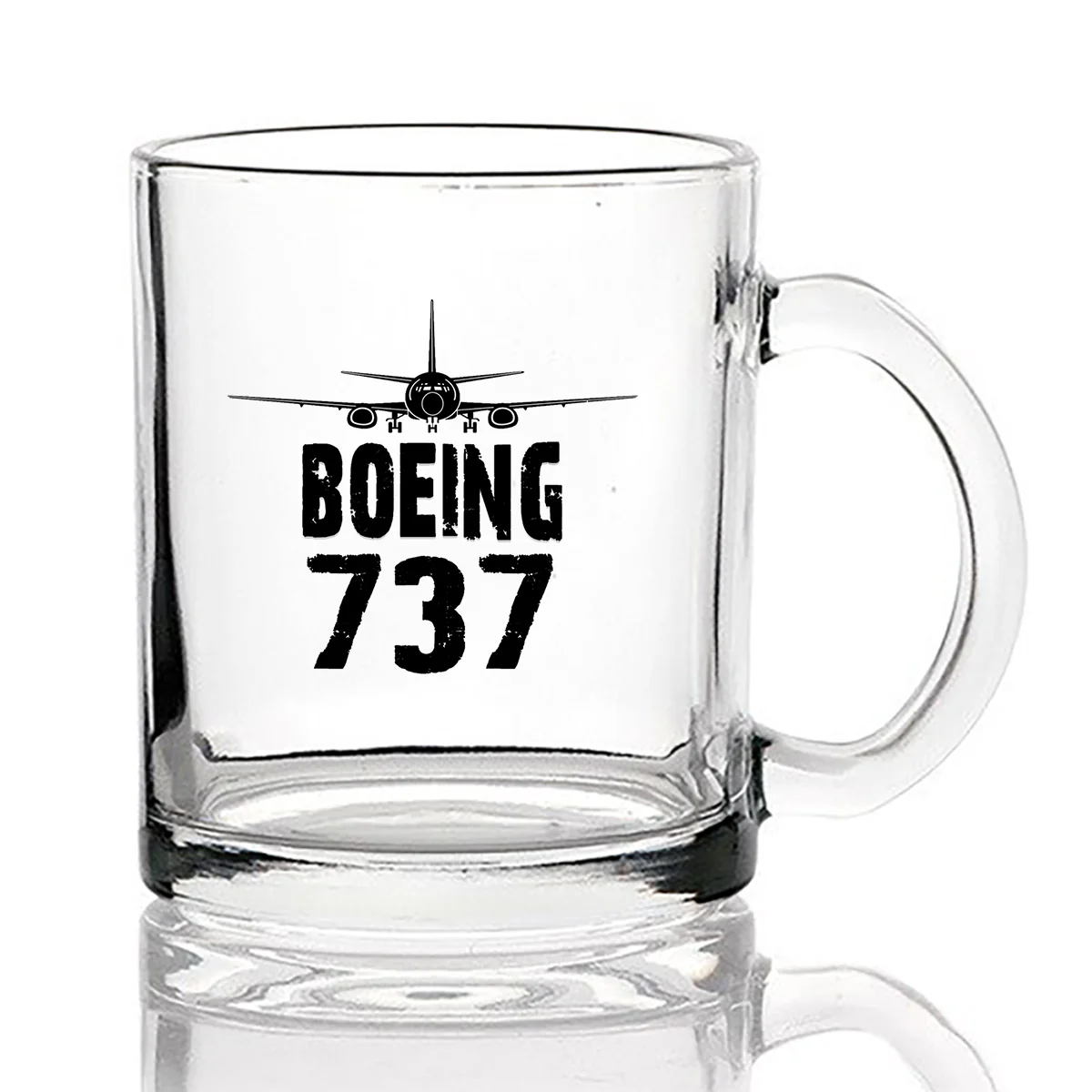 Boeing 737 & Plane Designed Coffee & Tea Glasses - Image 2