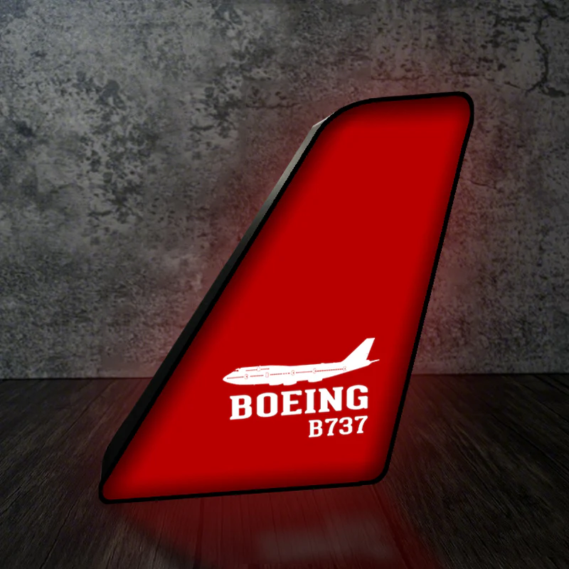 Boeing 737 Printed Designed Led Aircraft Tail & 3D Lamp - Image 4