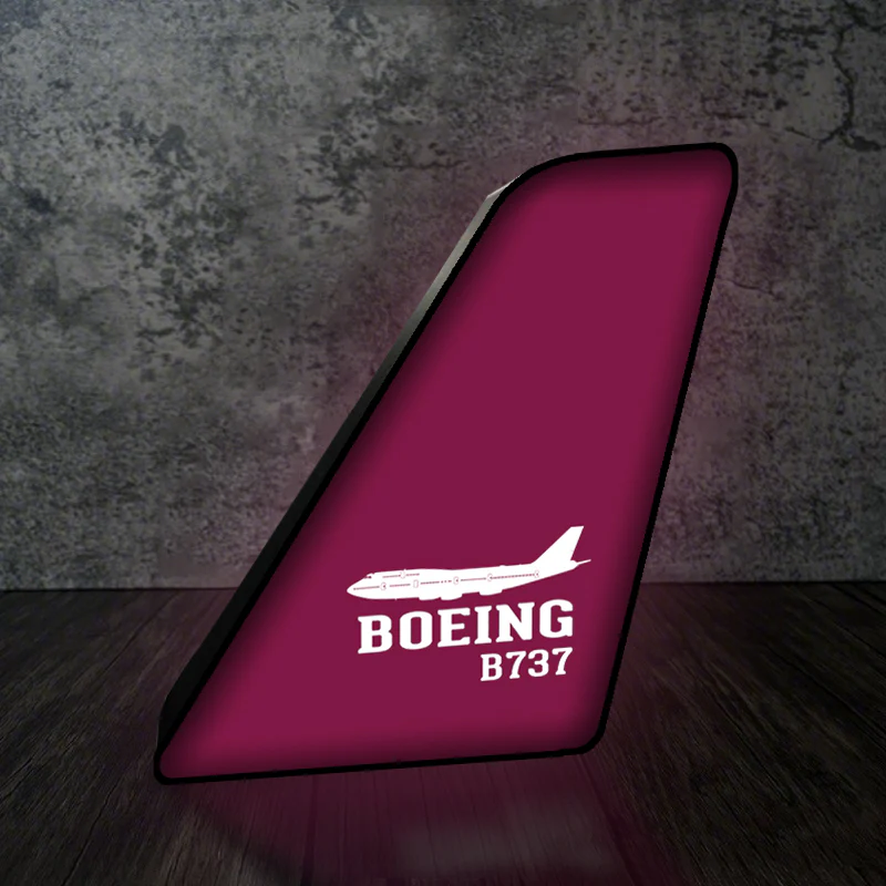 Boeing 737 Printed Designed Led Aircraft Tail & 3D Lamp - Image 9