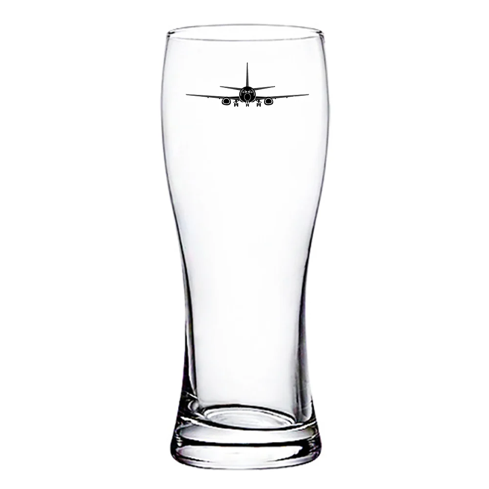 Boeing 737 Silhouette Designed Pilsner Beer Glasses - Image 2