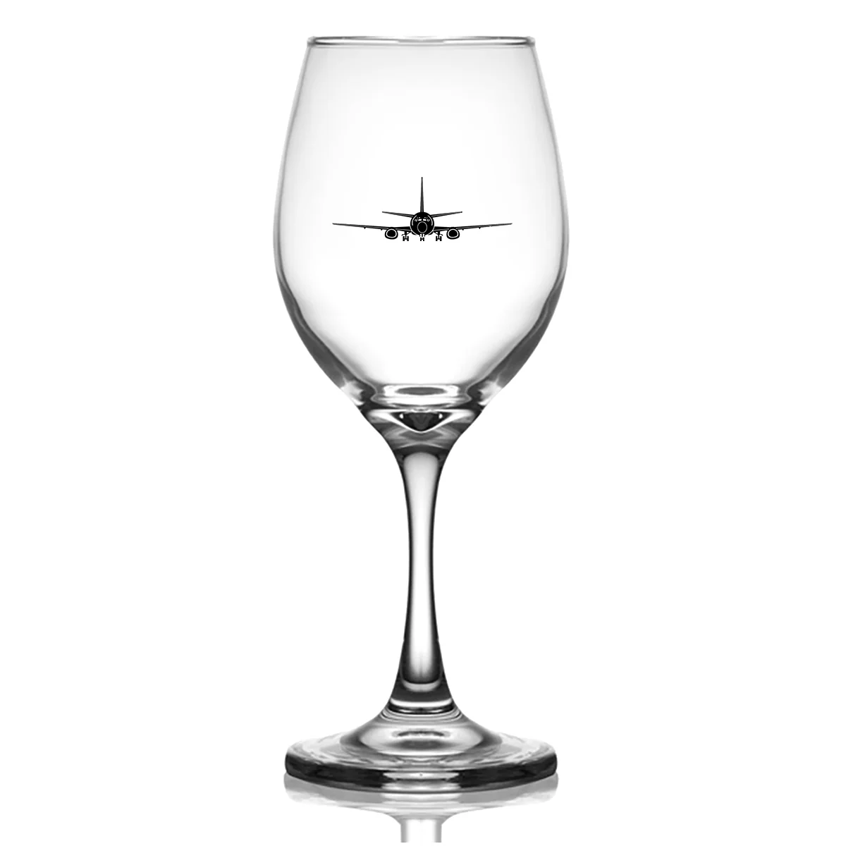 Boeing 737 Silhouette Designed Wine Glasses - Image 2