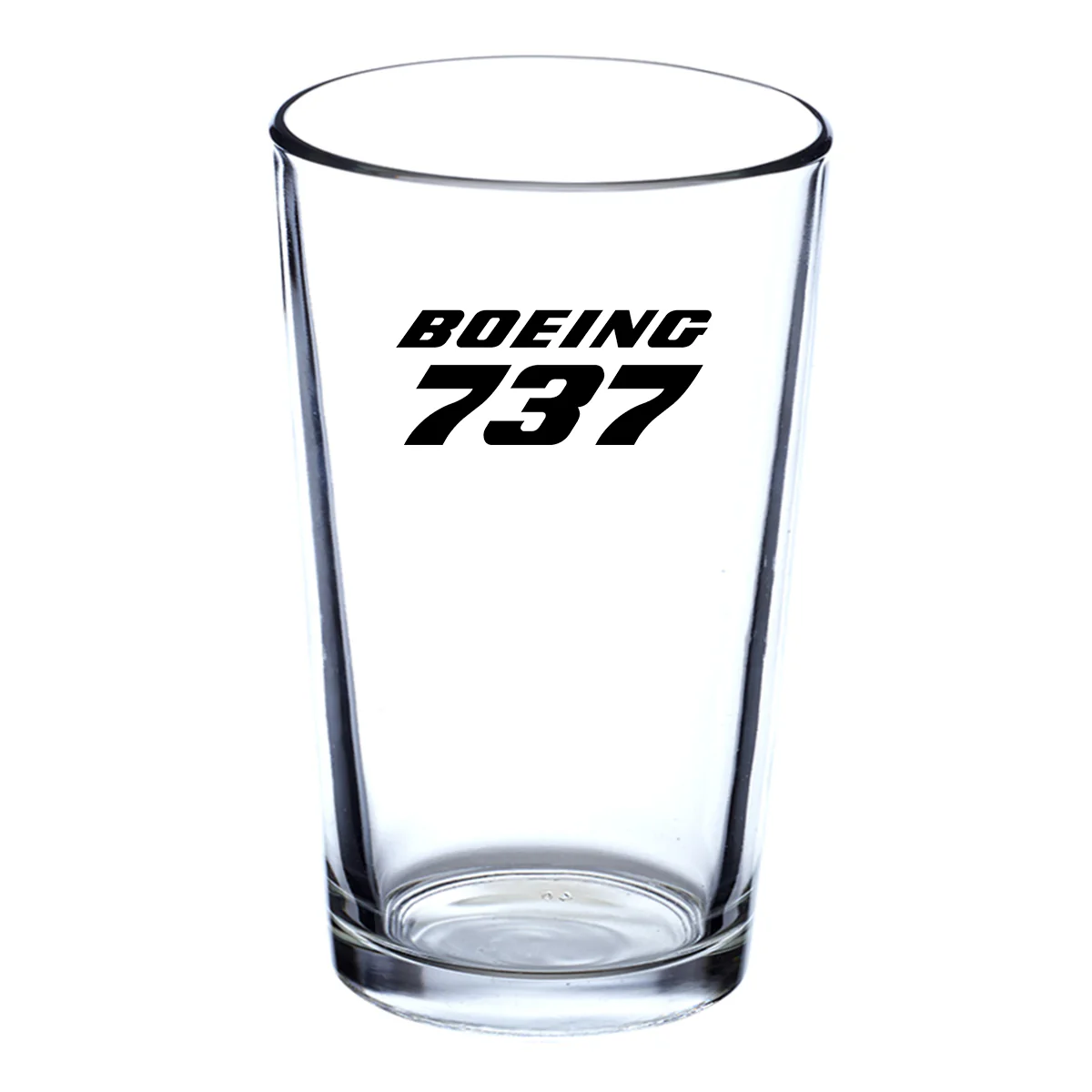 Boeing 737 & Text Designed Beer & Water Glasses - Image 2