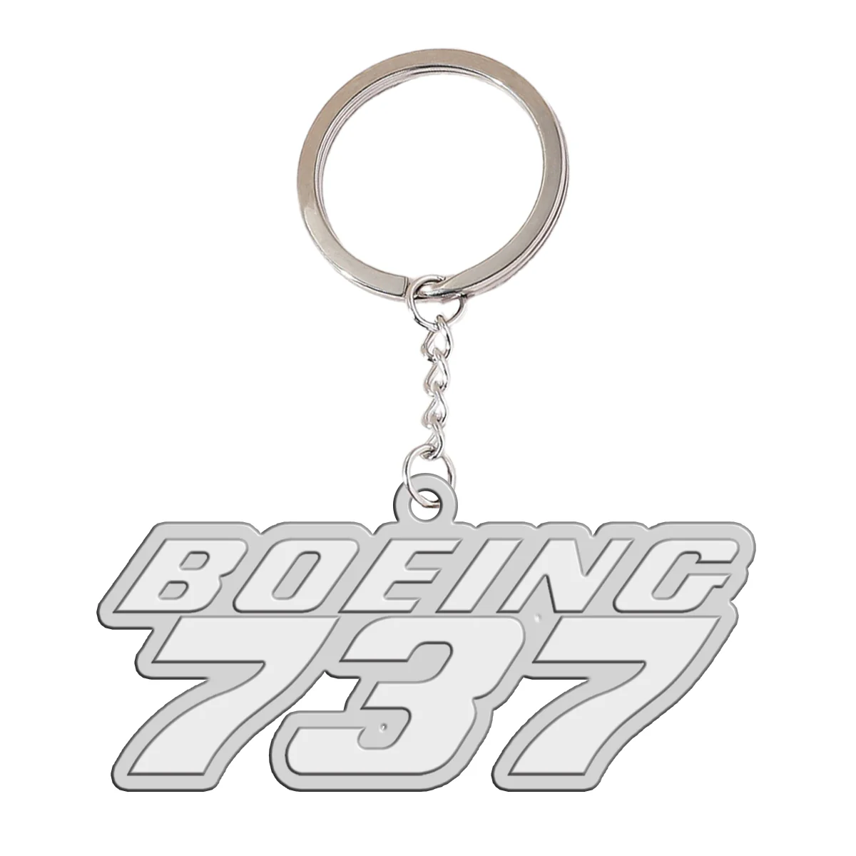 Boeing 737 & Text Designed Hollow Key Chains - Image 2
