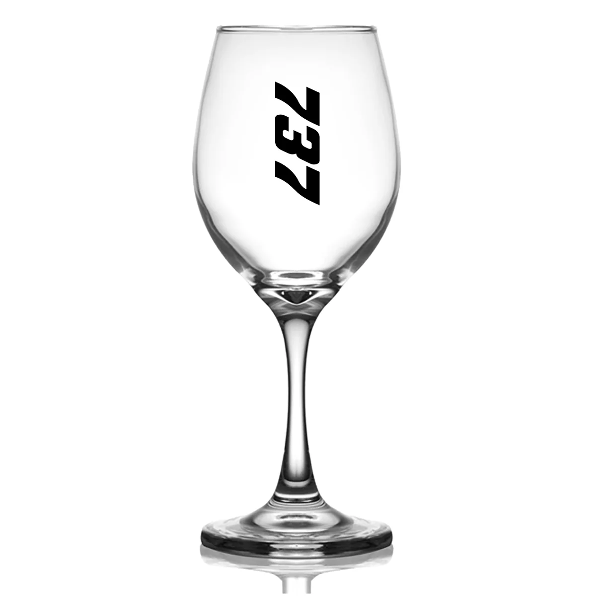 Boeing 737 Text Designed Wine Glasses - Image 2