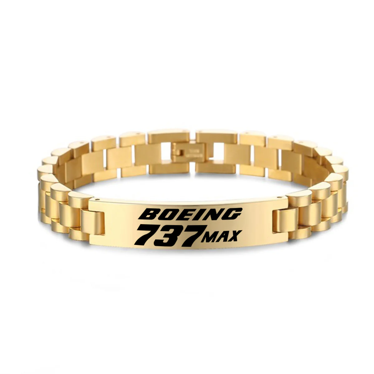 Boeing 737Max Designed Stainless Steel Chain Bracelets - Image 4