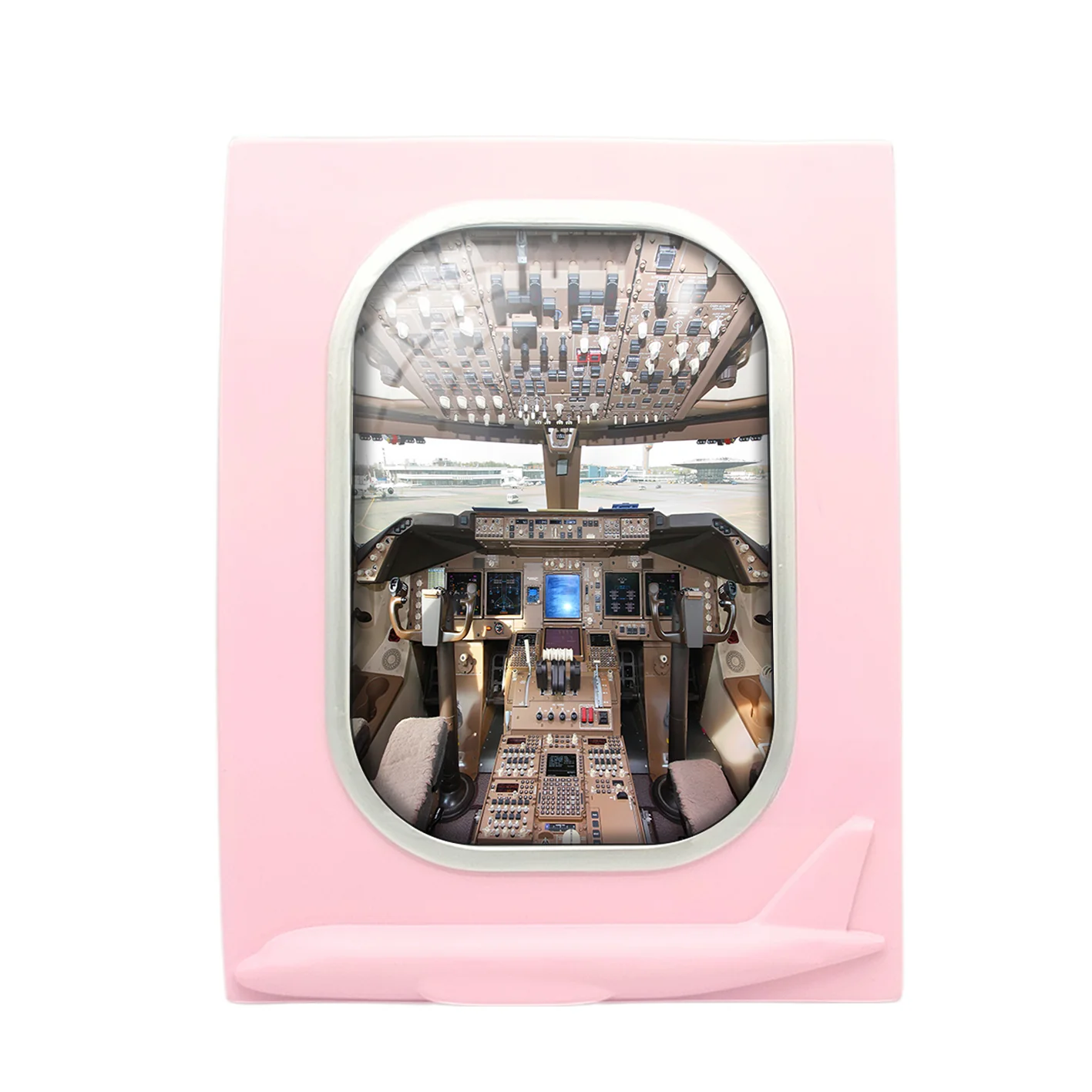 Boeing 747 Cockpit Designed Airplane Window Photo Frame - Image 3