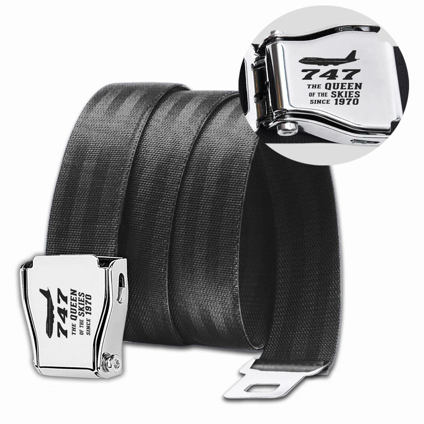 Boeing 747 - Queen of the Skies (2) Designed Fashion Airplane Seat Belts - Image 4