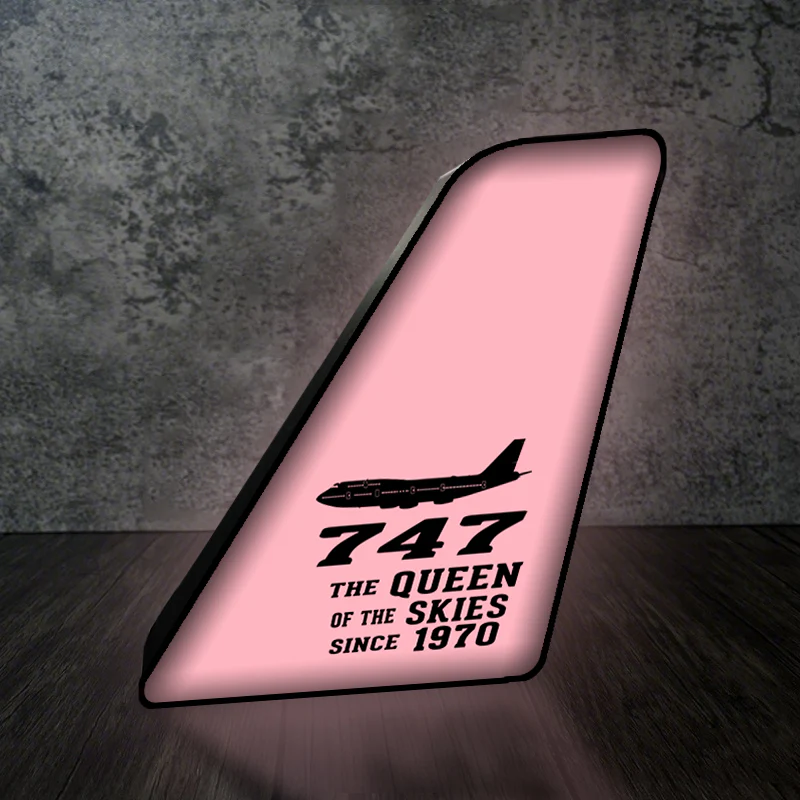Boeing 747 - Queen of the Skies (2) Designed Led Aircraft Tail & 3D Lamp - Image 5