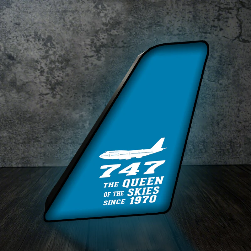 Boeing 747 - Queen of the Skies (2) Designed Led Aircraft Tail & 3D Lamp - Image 6