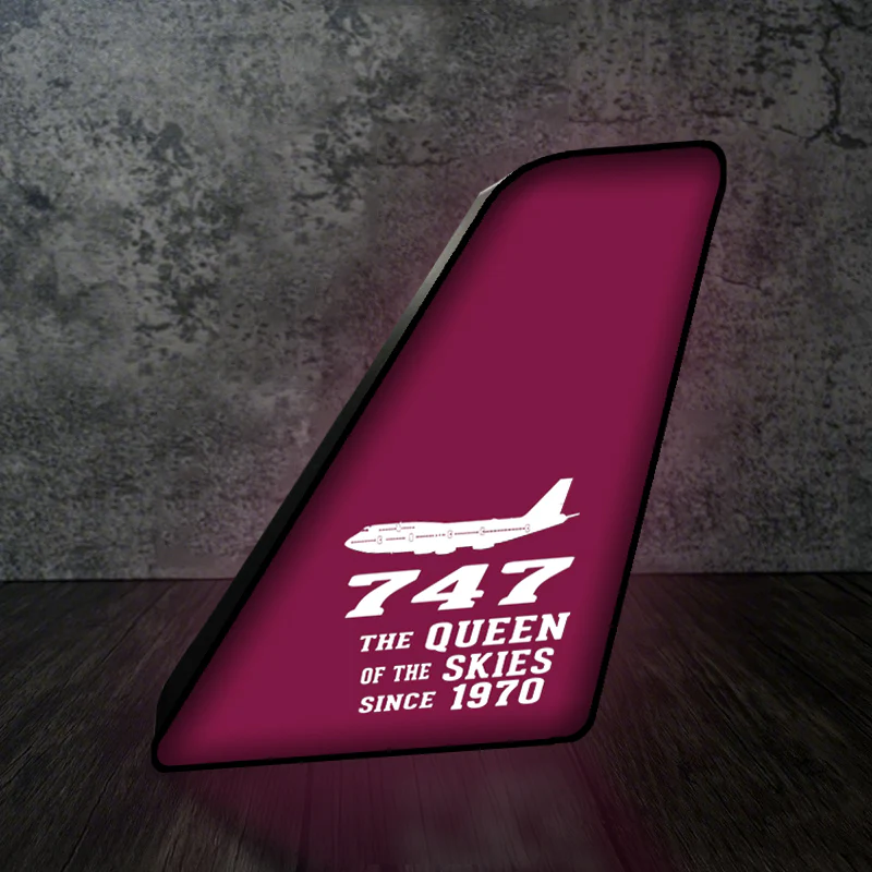 Boeing 747 - Queen of the Skies (2) Designed Led Aircraft Tail & 3D Lamp - Image 9