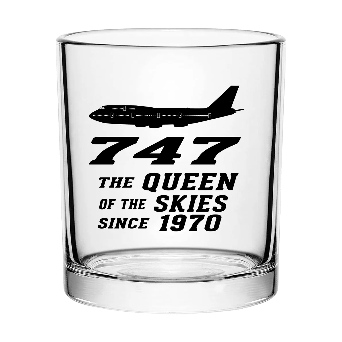 Boeing 747 - Queen of the Skies (2) Designed Special Whiskey Glasses - Image 2