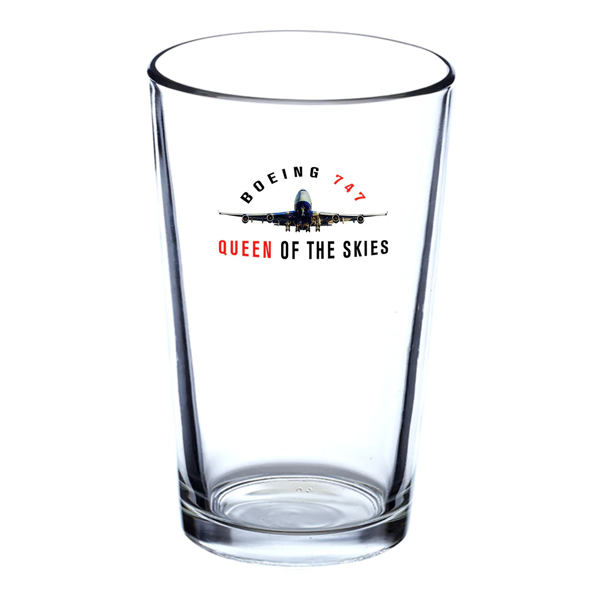 Boeing 747 Queen of the Skies Designed Beer & Water Glasses - Image 2