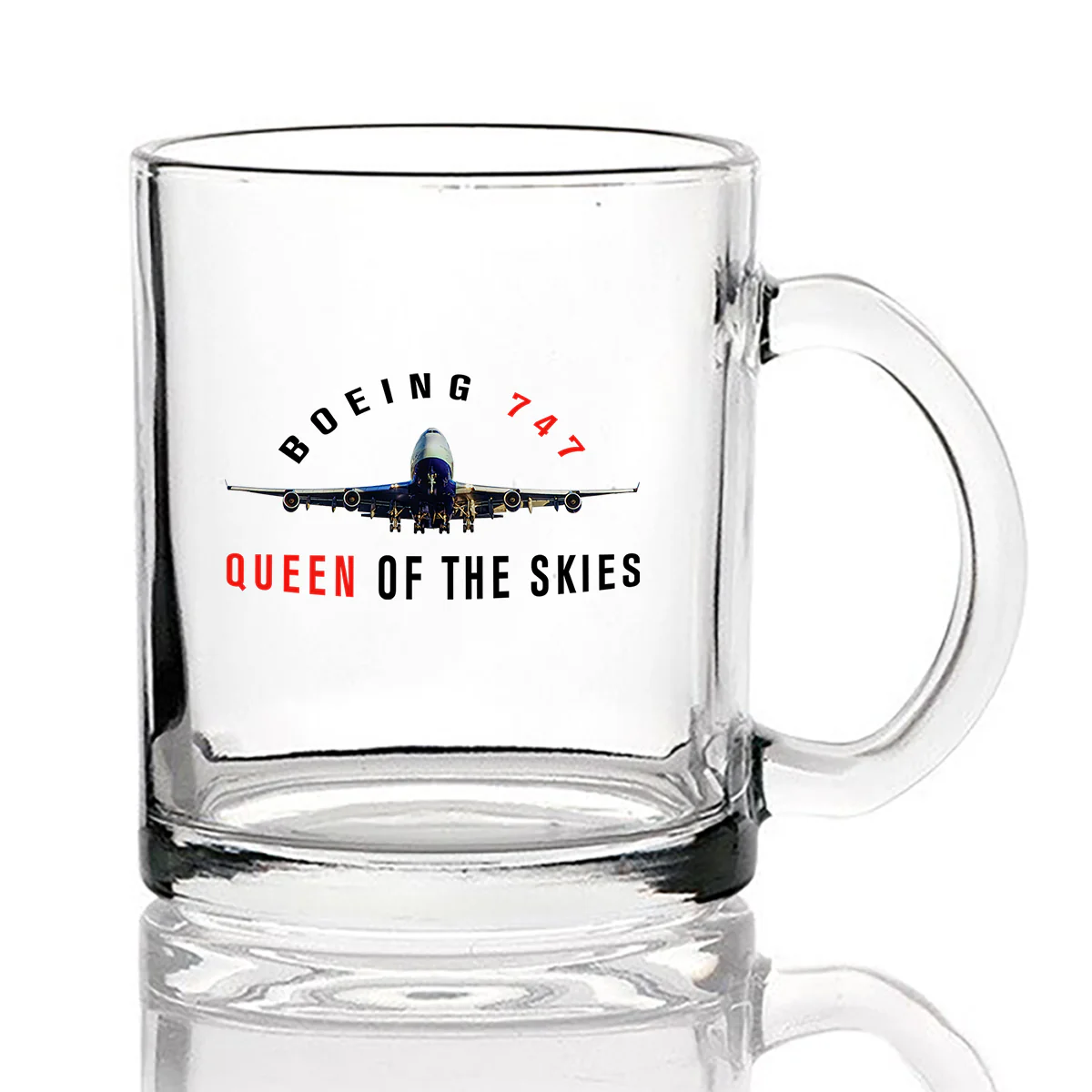 Boeing 747 Queen of the Skies Designed Coffee & Tea Glasses - Image 2