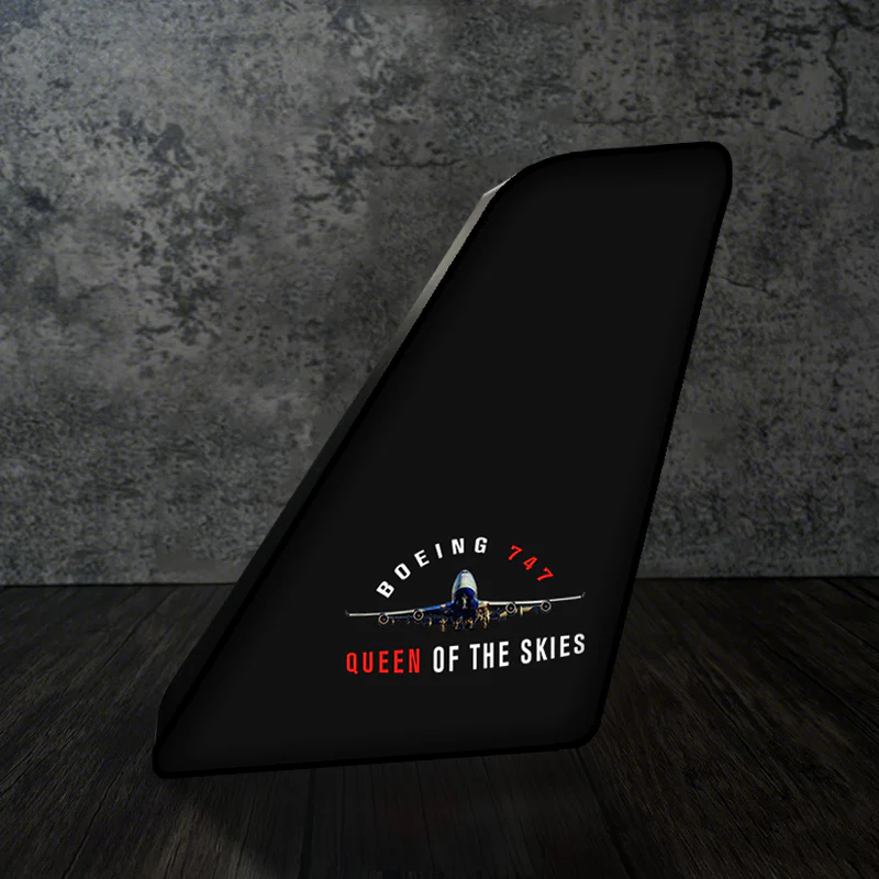 Boeing 747 Queen of the Skies Designed Led Aircraft Tail & 3D Lamp