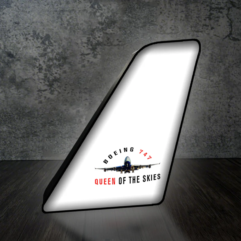 Boeing 747 Queen of the Skies Designed Led Aircraft Tail & 3D Lamp - Image 2