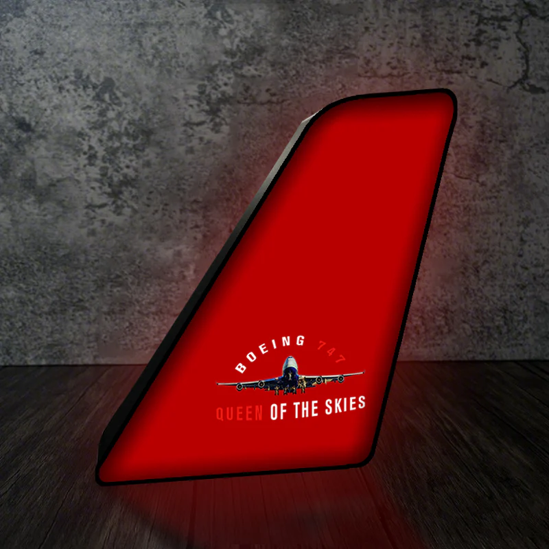 Boeing 747 Queen of the Skies Designed Led Aircraft Tail & 3D Lamp - Image 4