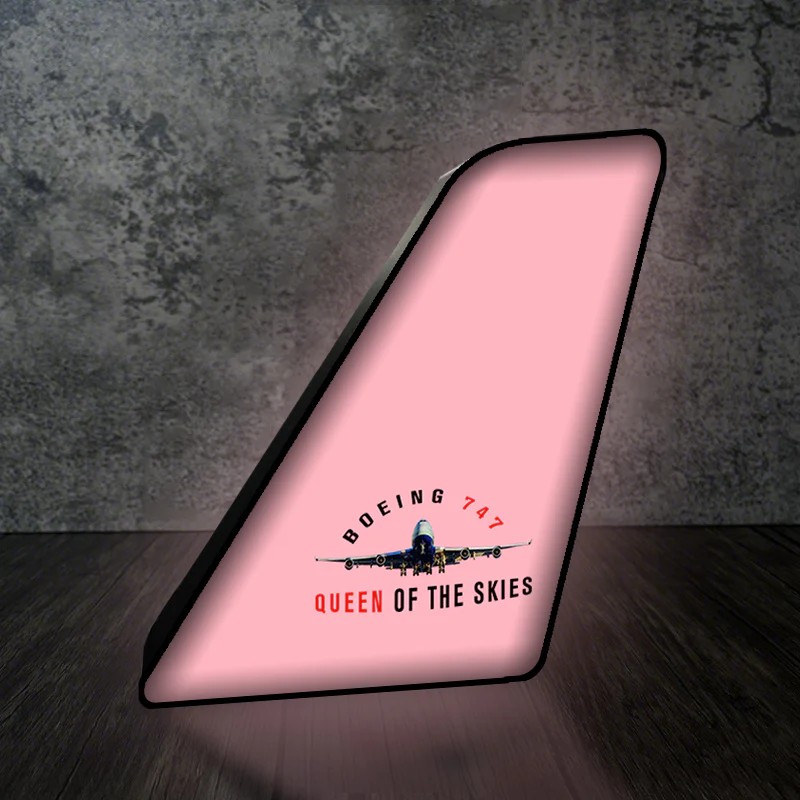 Boeing 747 Queen of the Skies Designed Led Aircraft Tail & 3D Lamp - Image 5