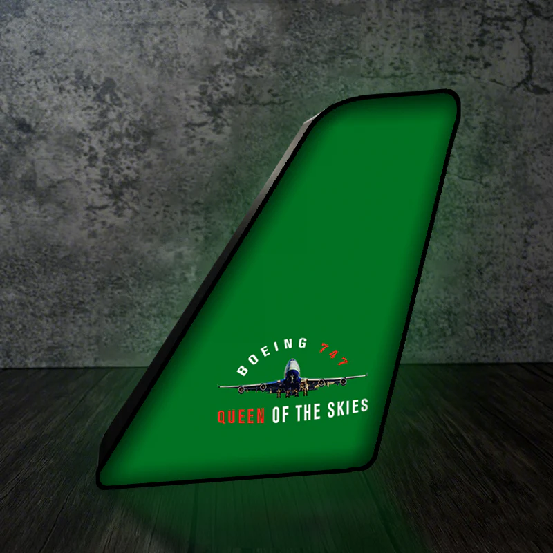 Boeing 747 Queen of the Skies Designed Led Aircraft Tail & 3D Lamp - Image 7