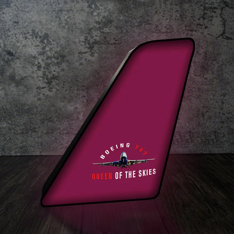 Boeing 747 Queen of the Skies Designed Led Aircraft Tail & 3D Lamp - Image 9