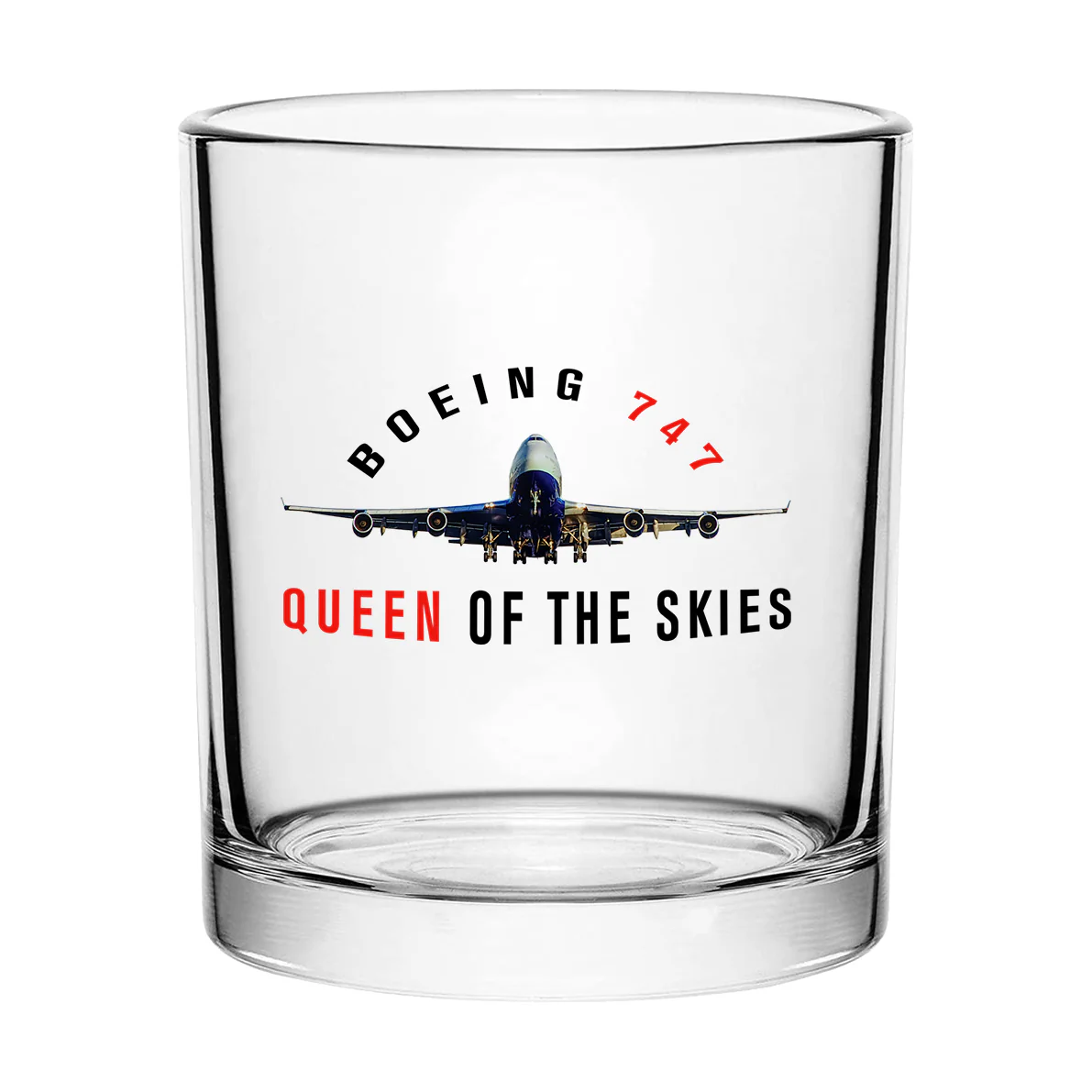 Boeing 747 Queen of the Skies Designed Special Whiskey Glasses - Image 2