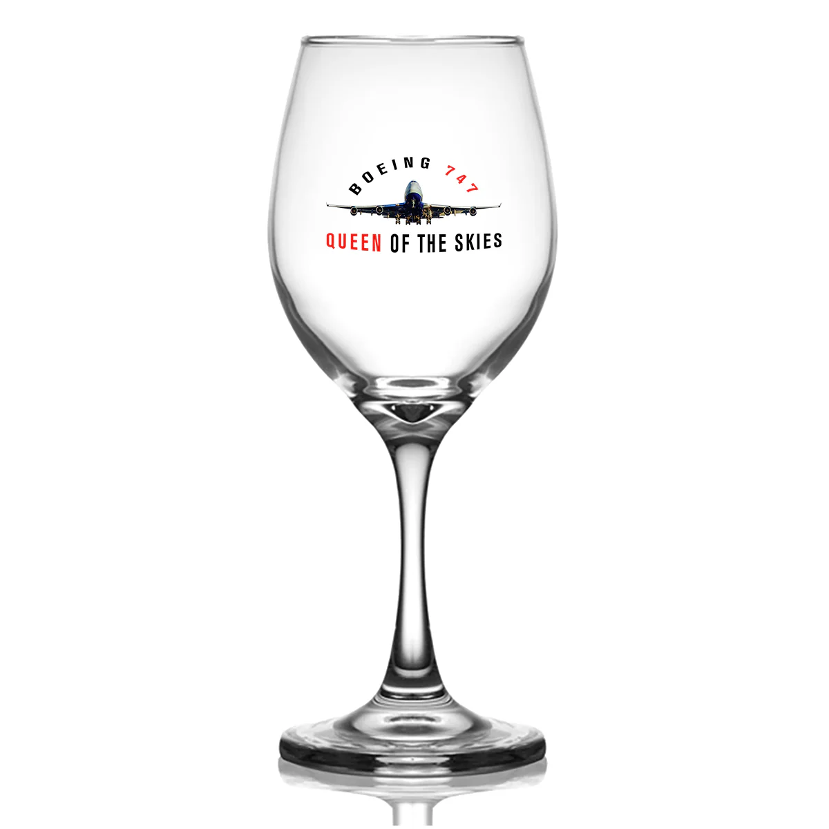 Boeing 747 Queen of the Skies Designed Wine Glasses - Image 2