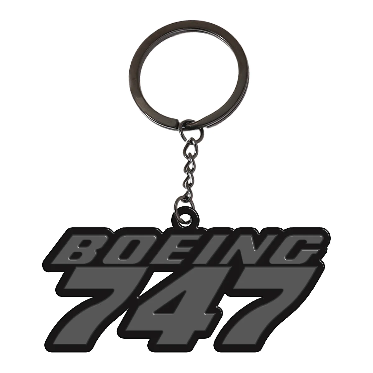 Boeing 747 & Text Designed Hollow Key Chains - Image 4