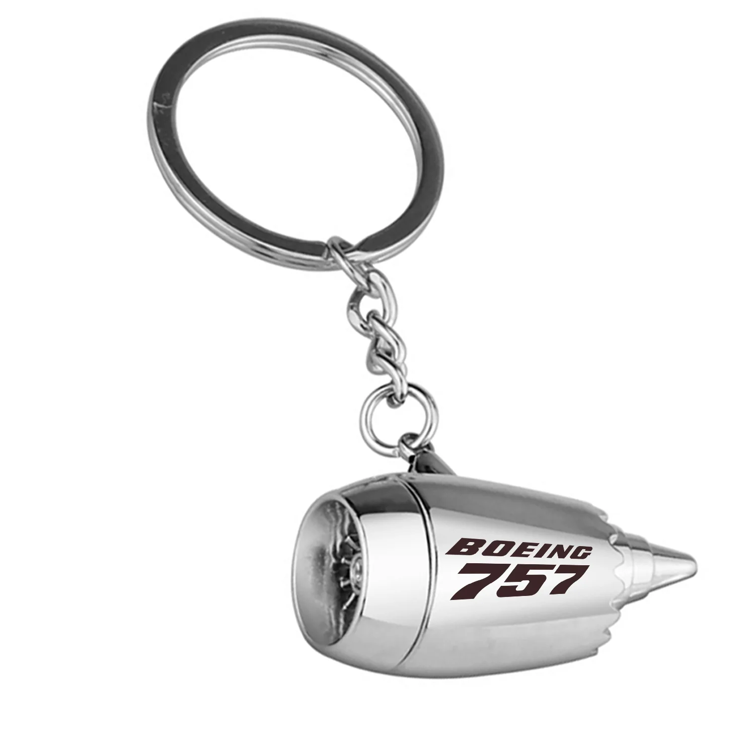 Boeing 757 & Text Jet Engine Turbine Key Chains - Image 2