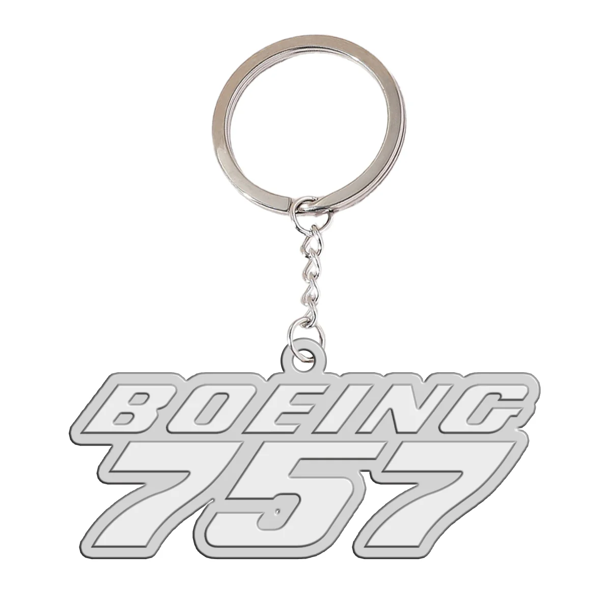 Boeing 757 & Text Designed Hollow Key Chains - Image 2
