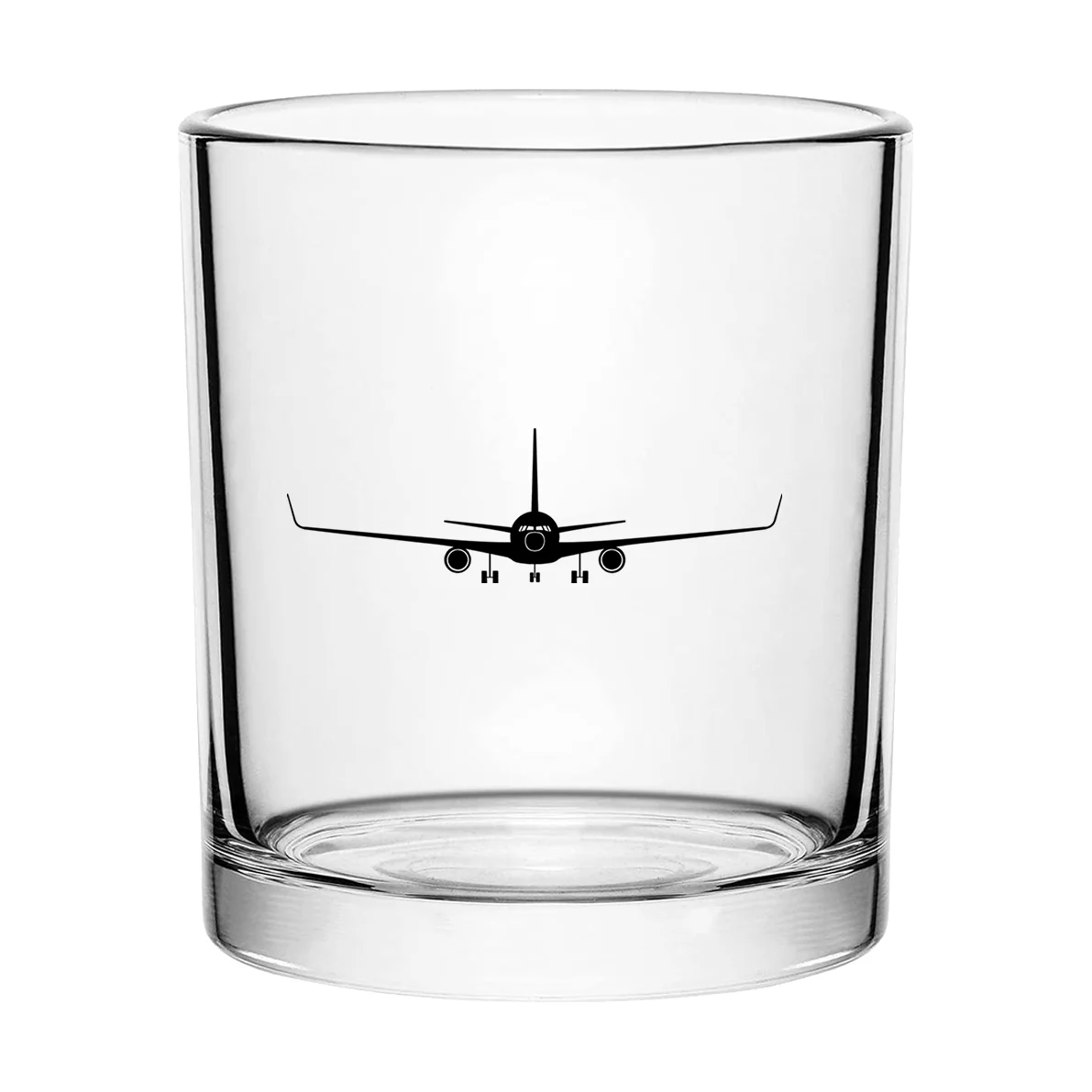 Boeing 767 Silhouette Designed Special Whiskey Glasses - Image 2