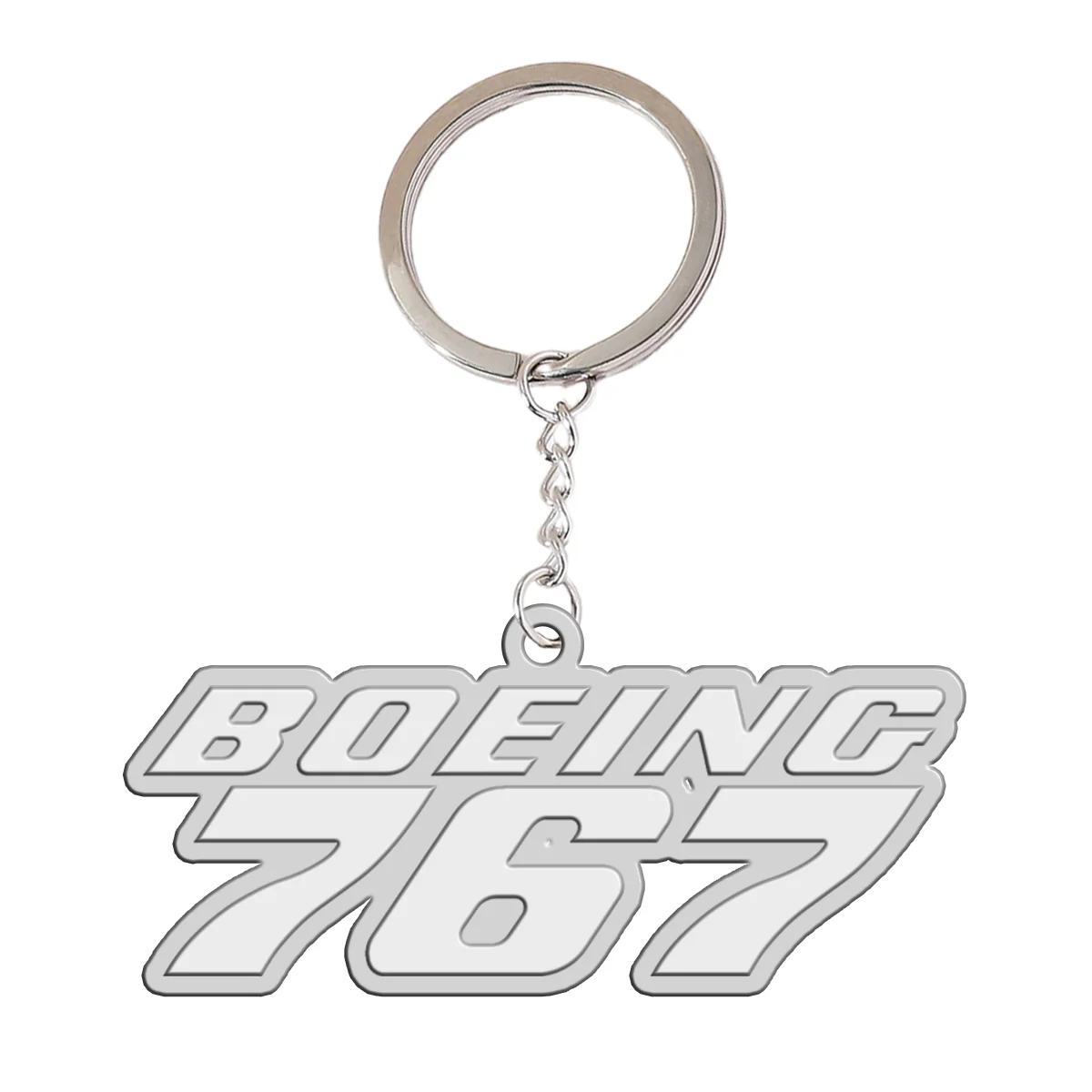 Boeing 767 & Text Designed Hollow Key Chains - Image 2