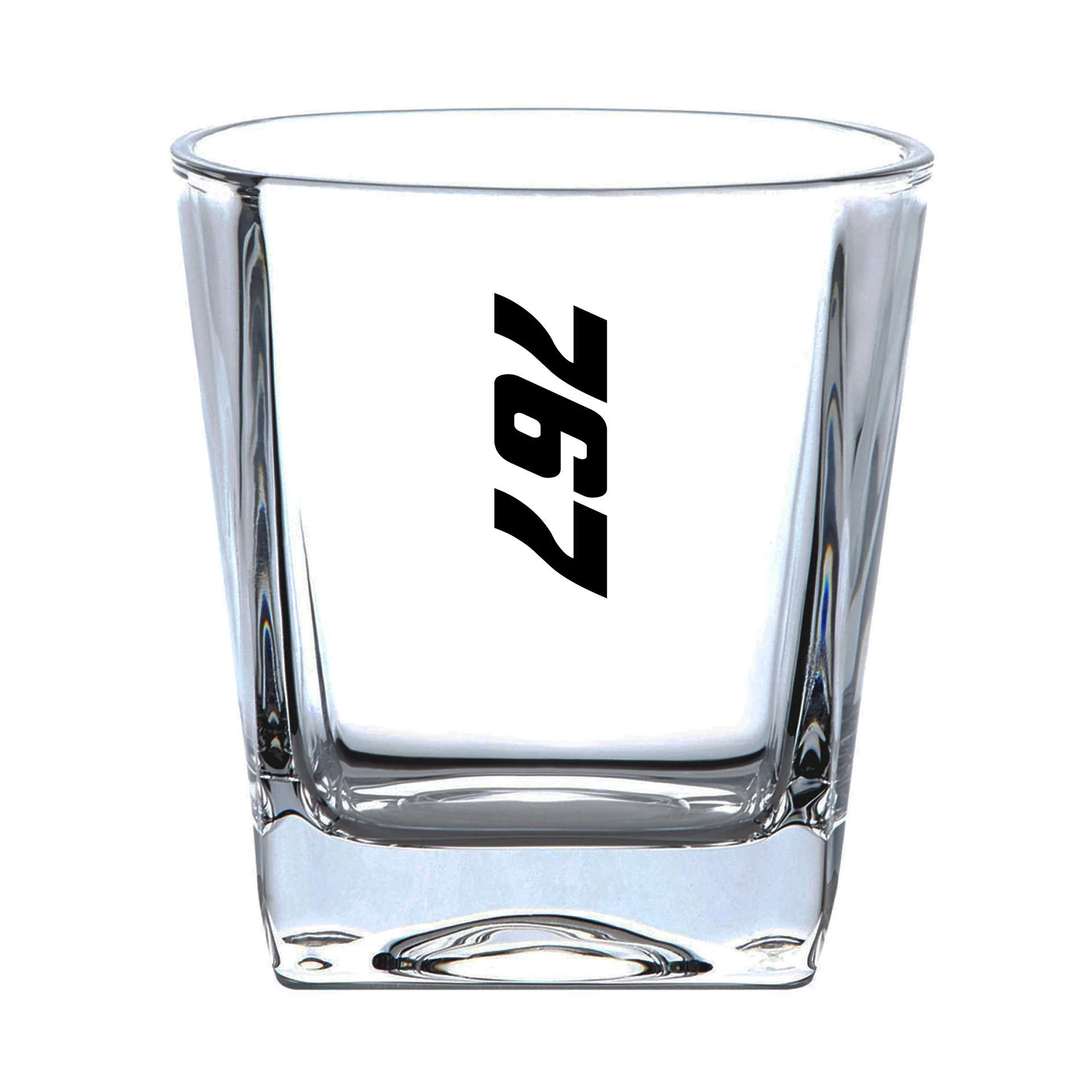Boeing 767 Text Designed Whiskey Glass - Image 2