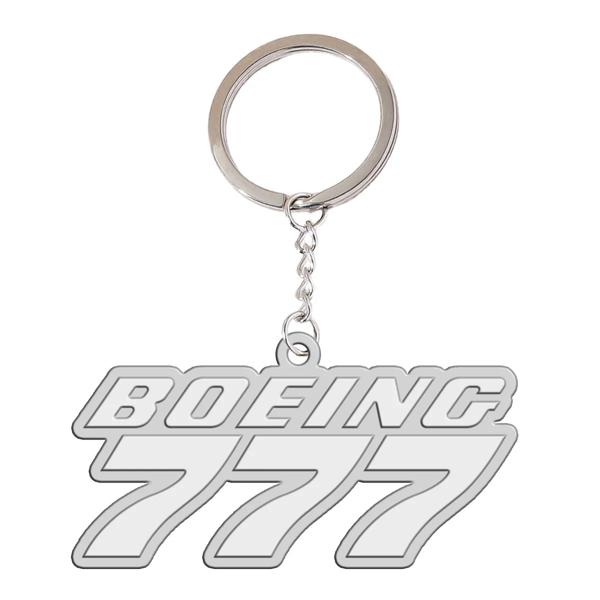 Boeing 777 & Text Designed Hollow Key Chains - Image 2