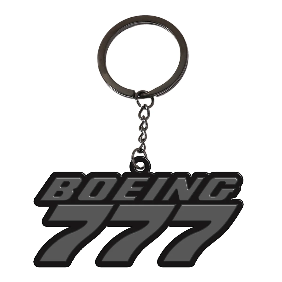 Boeing 777 & Text Designed Hollow Key Chains - Image 4