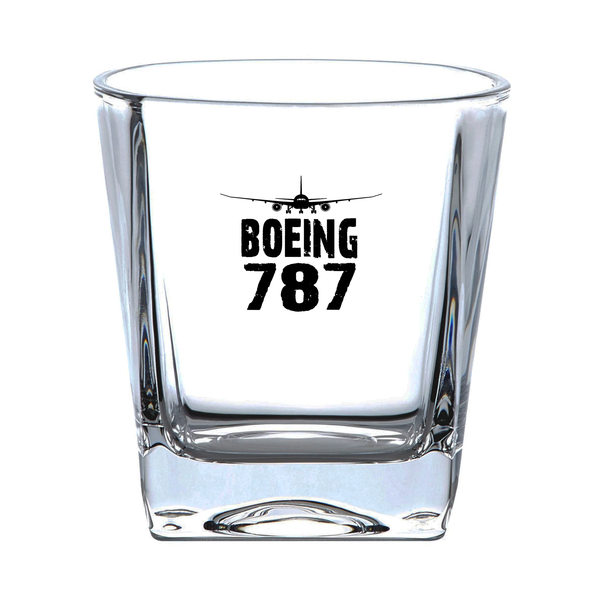 Boeing 787 & Plane Designed Whiskey Glass - Image 2