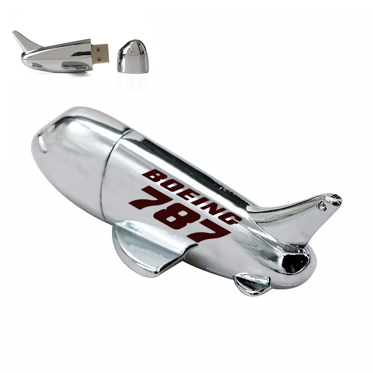 Boeing 787 & Text Designed Airplane Shape USB Drives - Image 2
