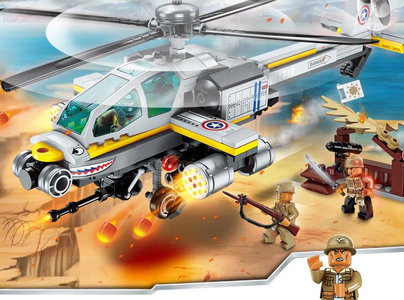 Boeing AH-64 Apache Force Weapon Fighter Building Blocks - Image 3