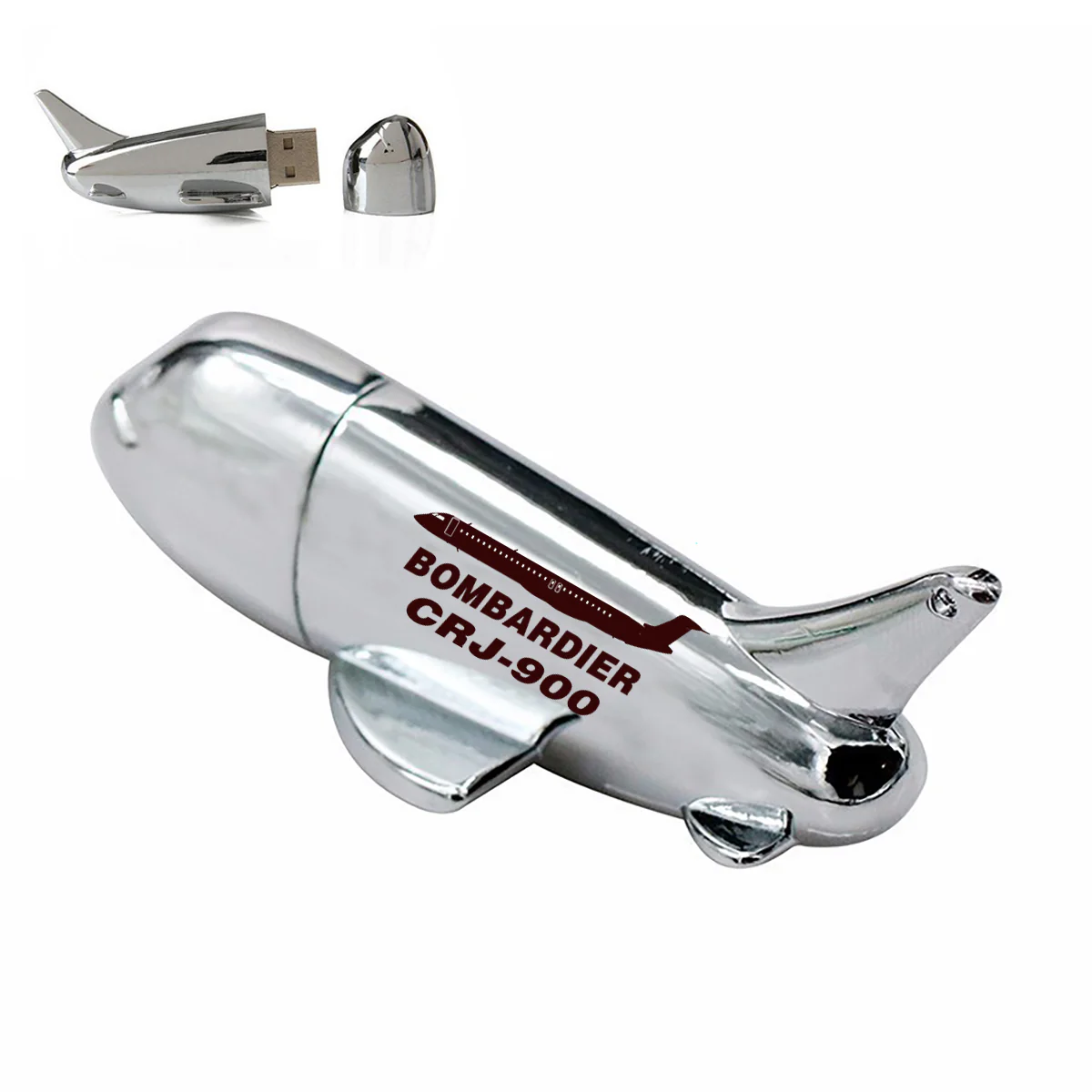 Bombardier CRJ-900 Designed Airplane Shape USB Drives - Image 2
