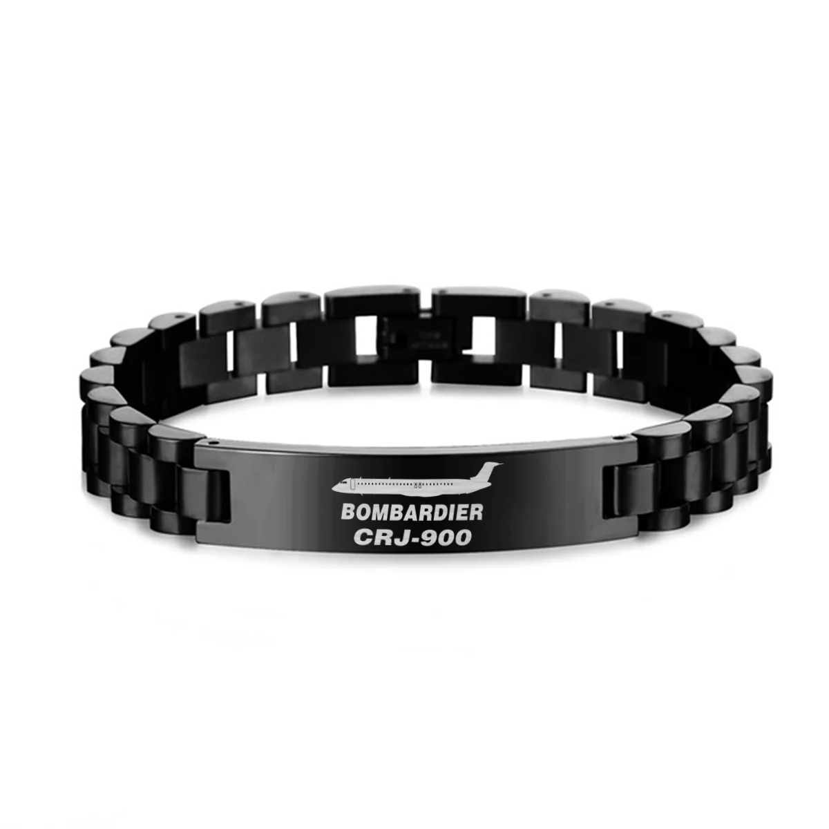Bombardier CRJ-900 Designed Stainless Steel Chain Bracelets