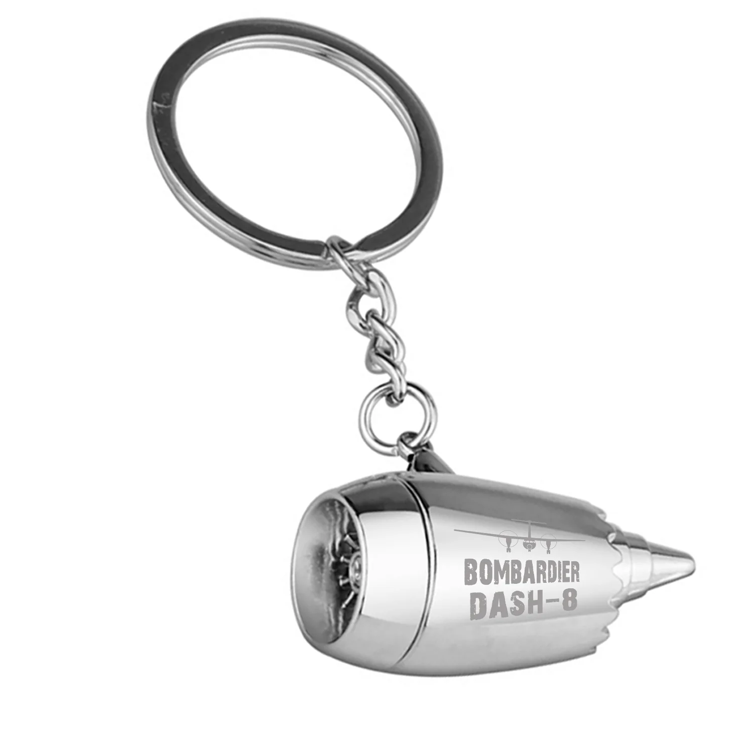 Bombardier Dash-8 & Plane Jet Engine Turbine Key Chains - Image 4