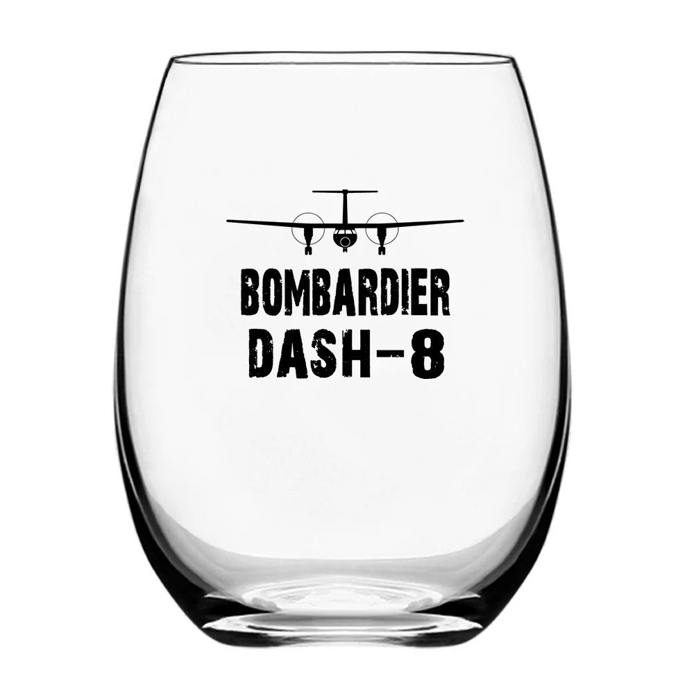 Bombardier Dash-8 & Plane Designed Water & Drink Glasses - Image 2
