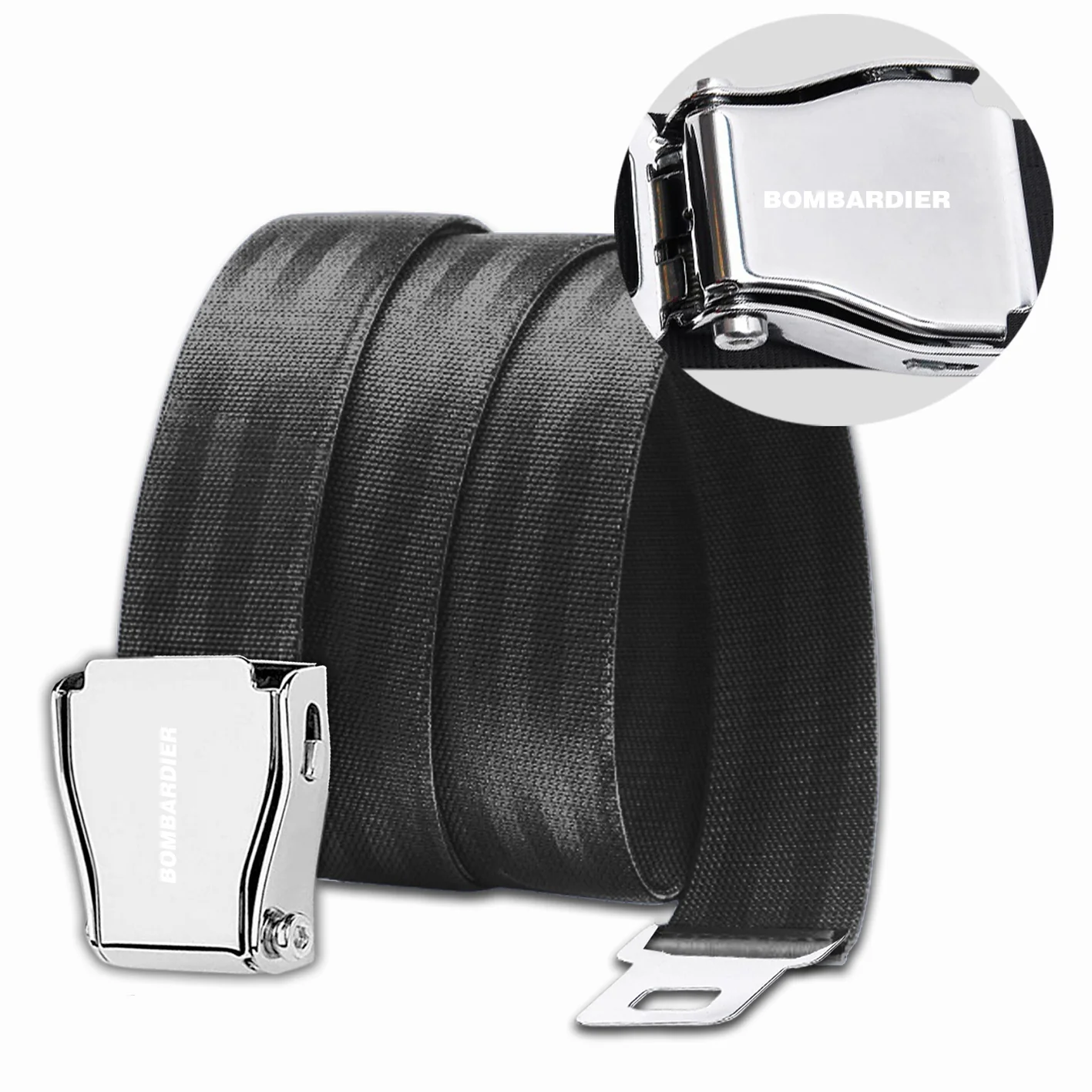 Bombardier & Text Designed Fashion Airplane Seat Belts - Image 5