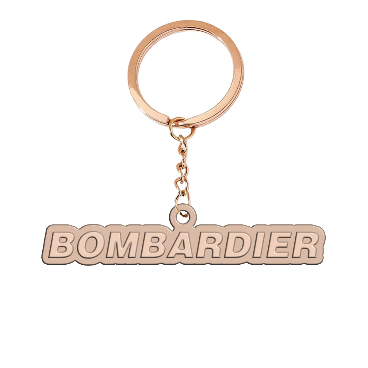 Bombardier & Text Designed Hollow Key Chains - Image 3
