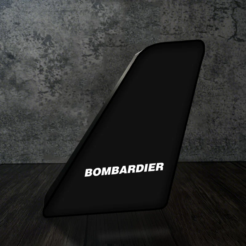 Bombardier & Text Designed Led Aircraft Tail & 3D Lamp