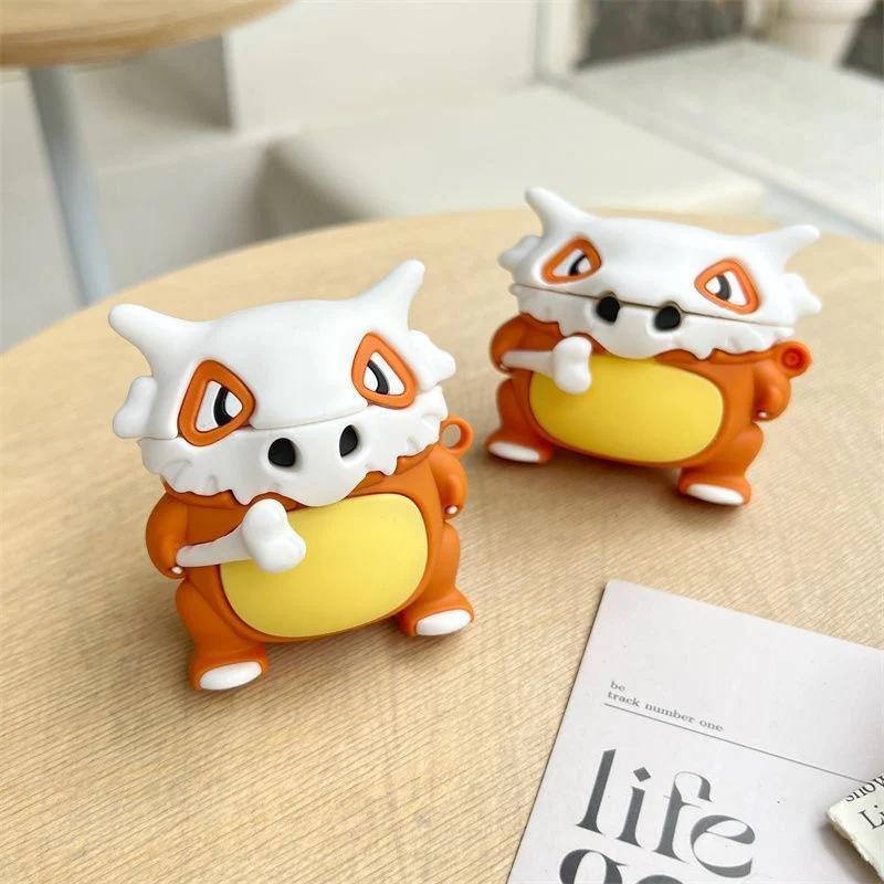 Bone Pet Designed AirPods Protective Cover: Cute Cartoon Silicone Soft Shell