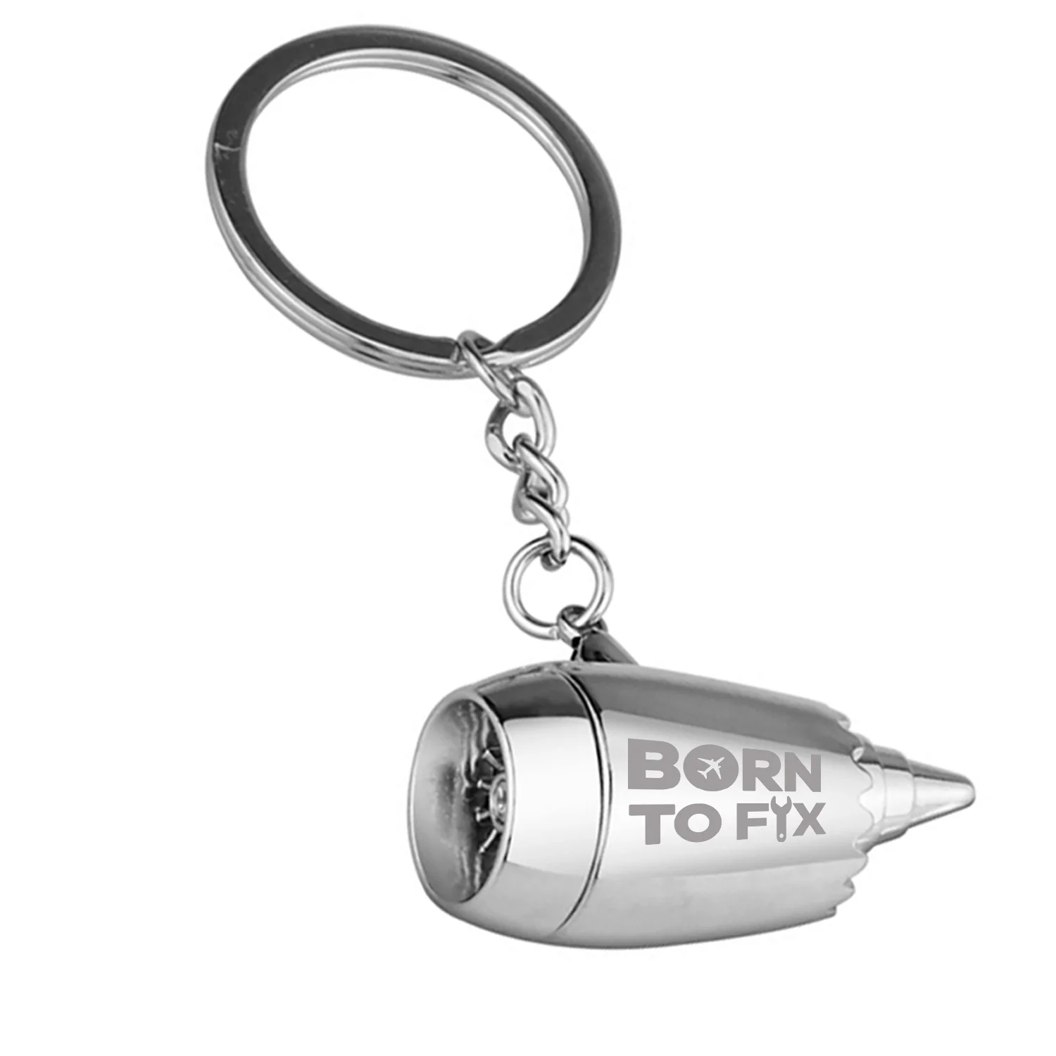 Born To Fix Airplanes Jet Engine Turbine Key Chains - Image 4