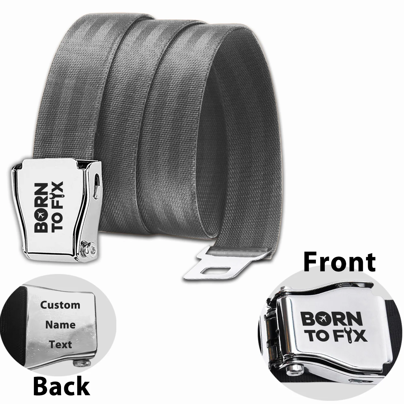 Born To Fix Airplanes Designed Fashion Airplane Seat Belts - Image 10
