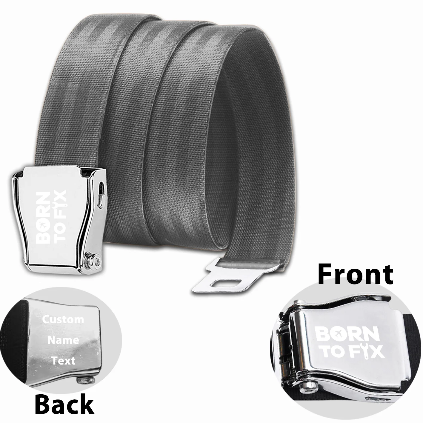 Born To Fix Airplanes Designed Fashion Airplane Seat Belts - Image 11